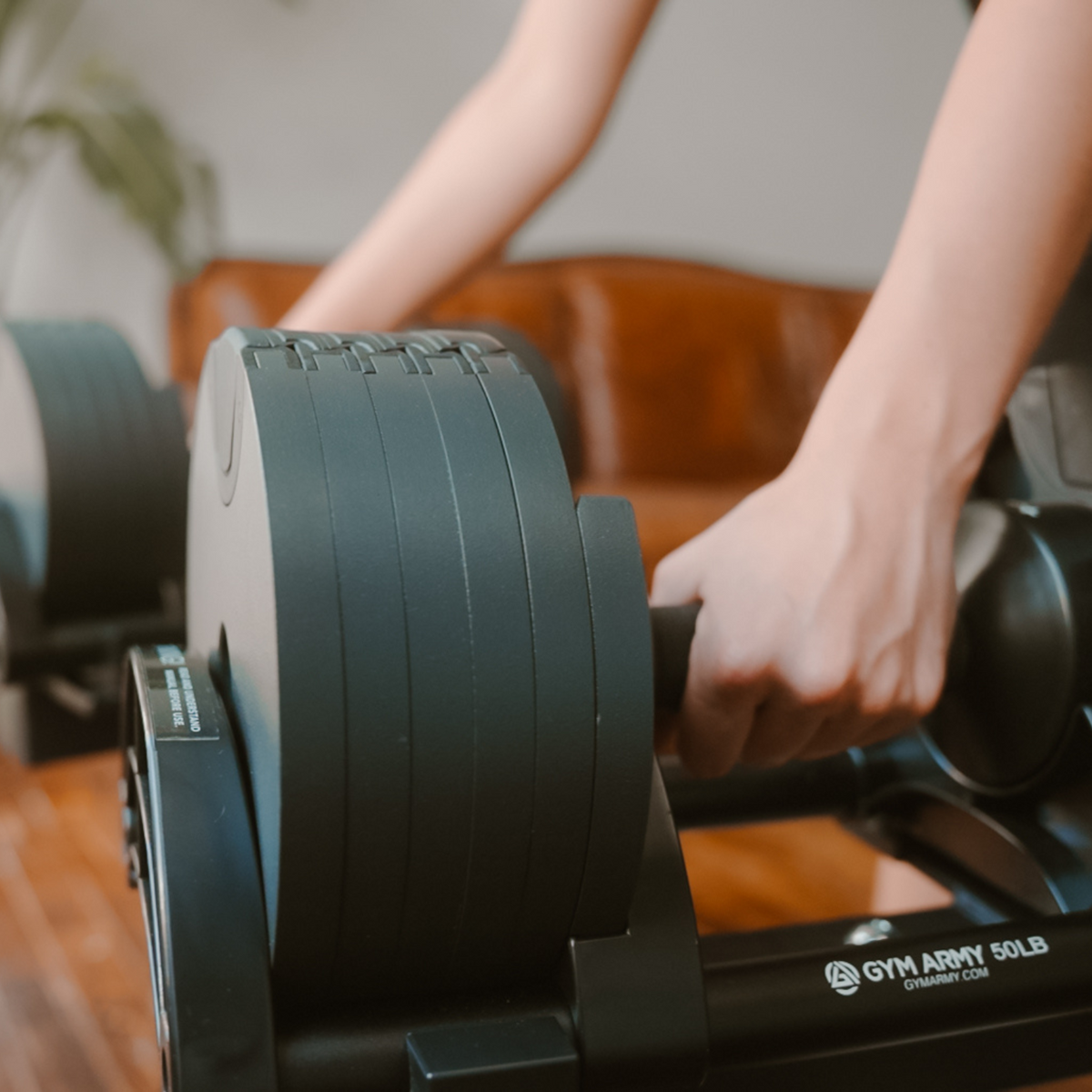 NUOBELL 50LB (PAIR) + STAND